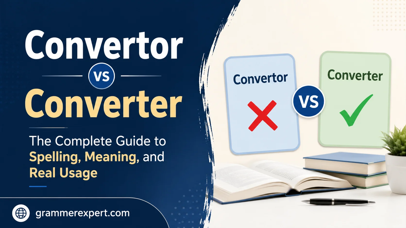 Convertor vs Converter The Complete Guide to Spelling