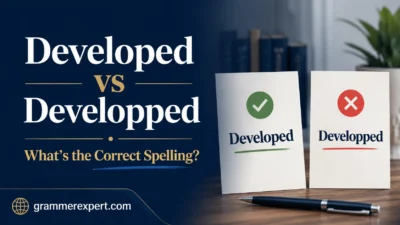 Developed vs Developped What’s the Correct Spelling