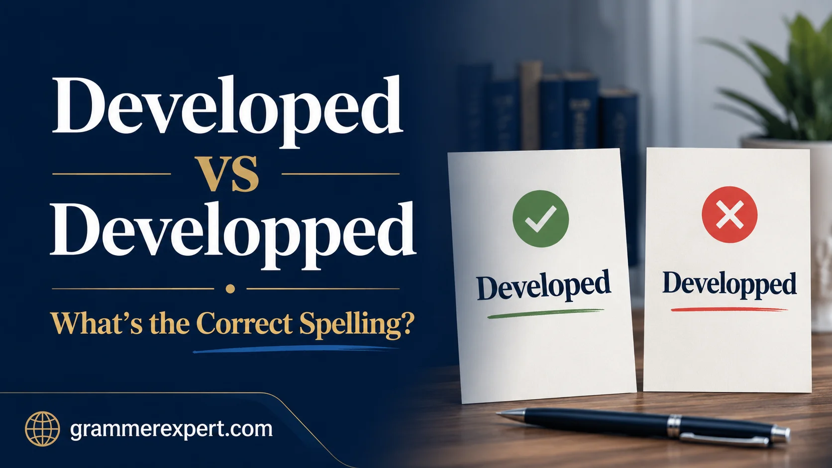 Developed vs Developped What’s the Correct Spelling