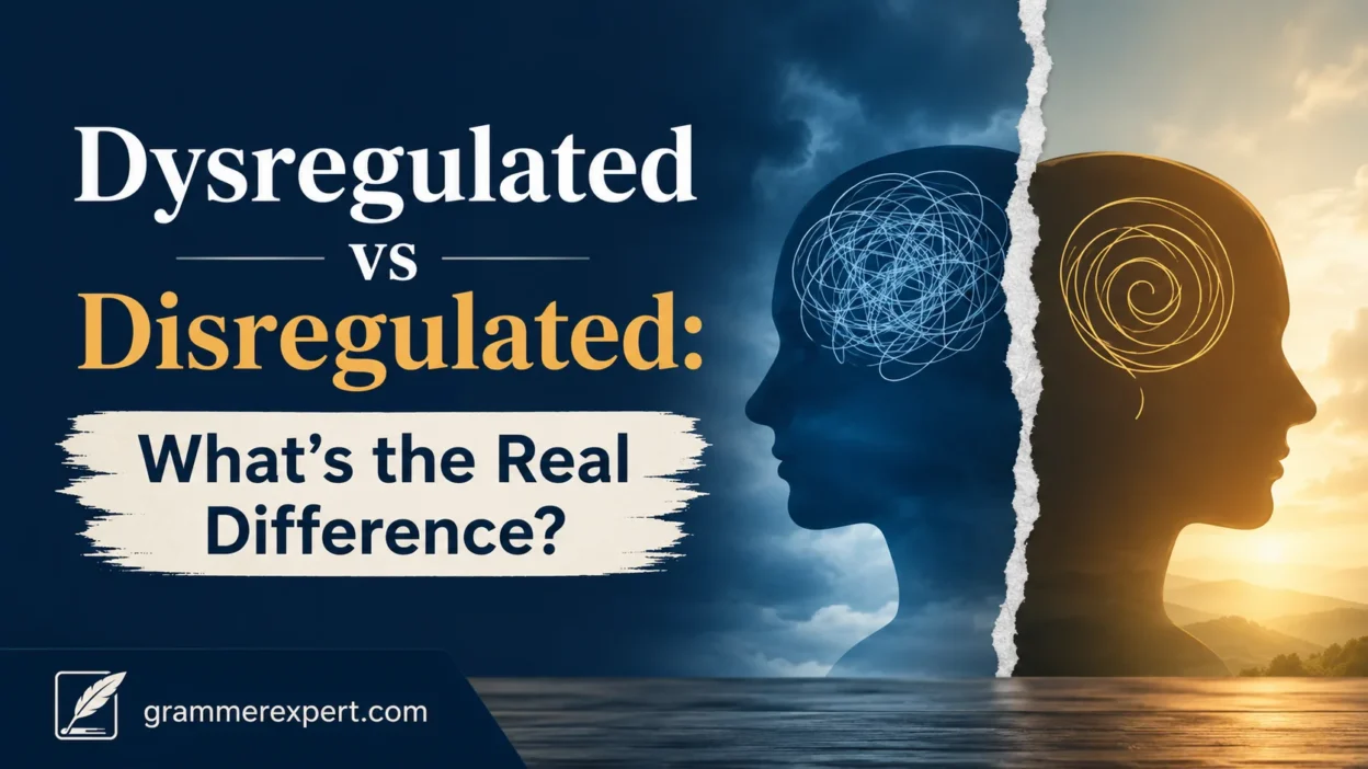 Dysregulated vs Disregulated: What’s the Real Difference?