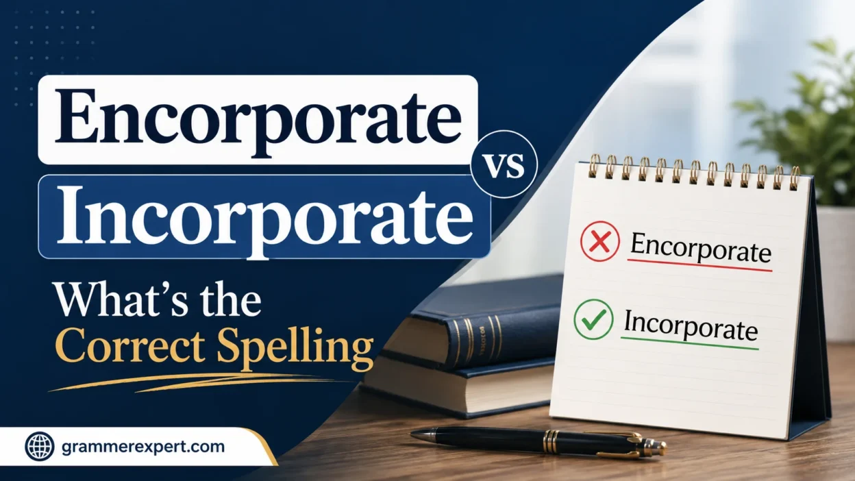 Encorporate vs Incorporate What’s the Correct Spelling