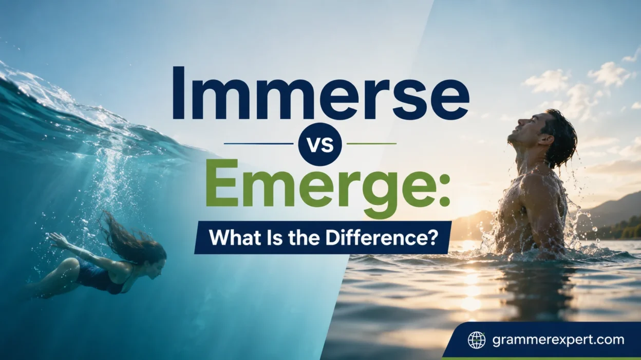 Immerse vs Emerge: What Is the Difference?