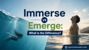 Immerse vs Emerge: What Is the Difference?