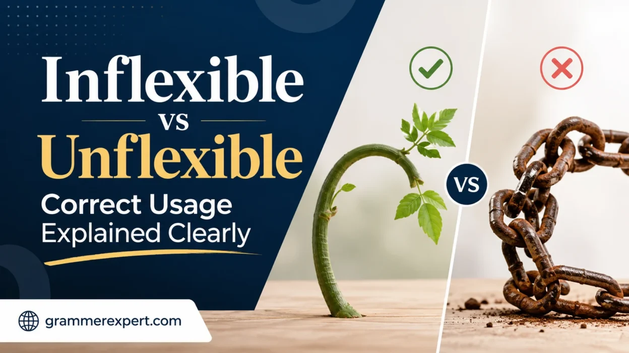 Inflexible vs Unflexible Correct Usage Explained Clearly
