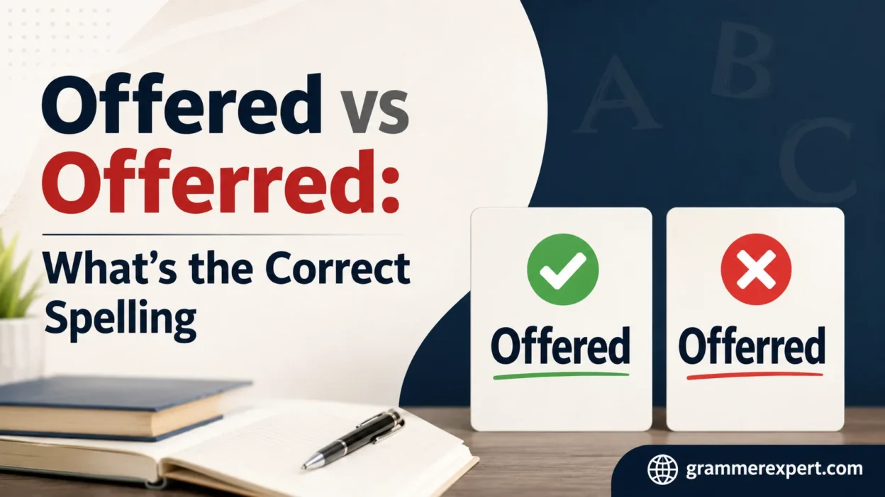 Offered vs Offerred: What’s the Correct Spelling