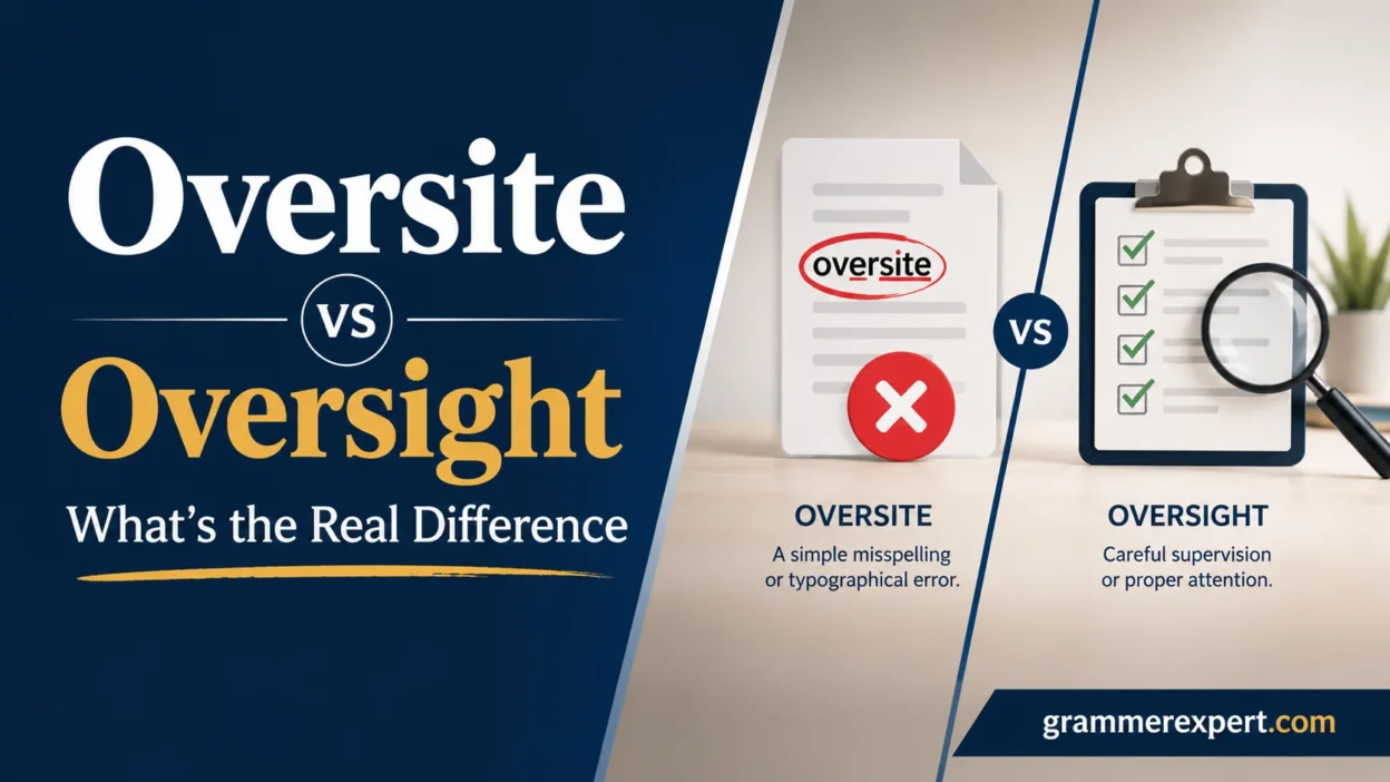Oversite vs Oversight What’s the Real Difference