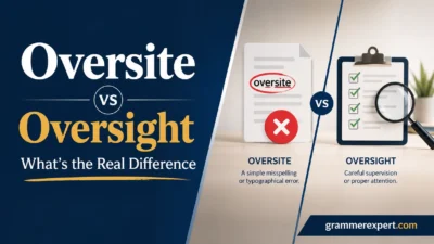 Oversite vs Oversight What’s the Real Difference