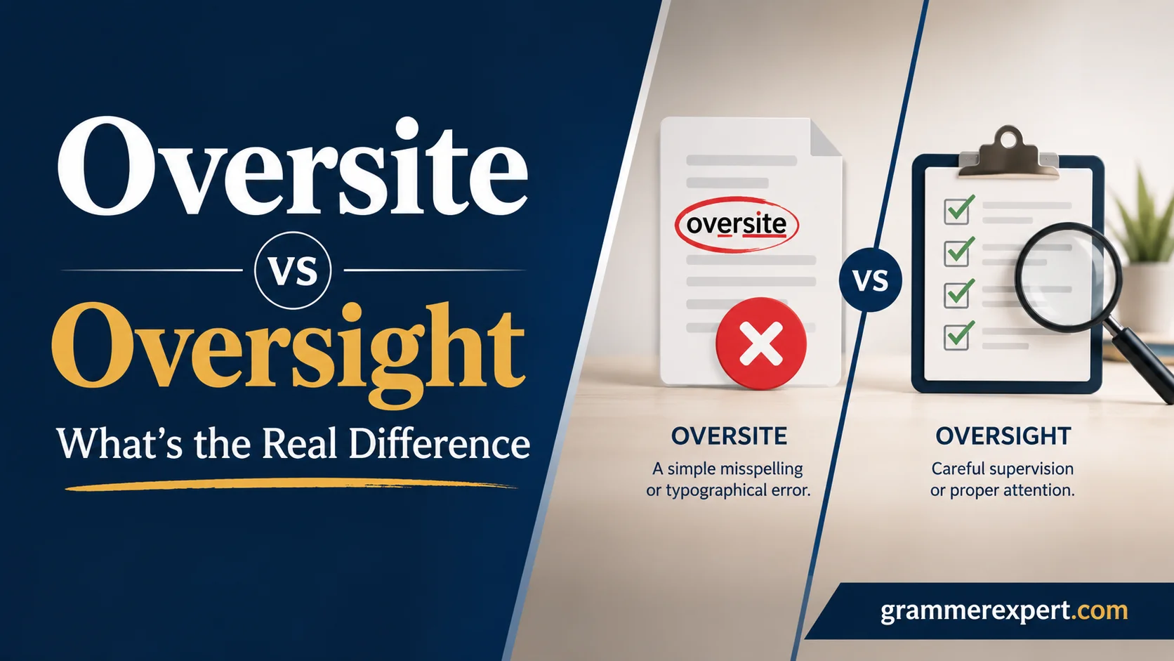 Oversite vs Oversight What’s the Real Difference