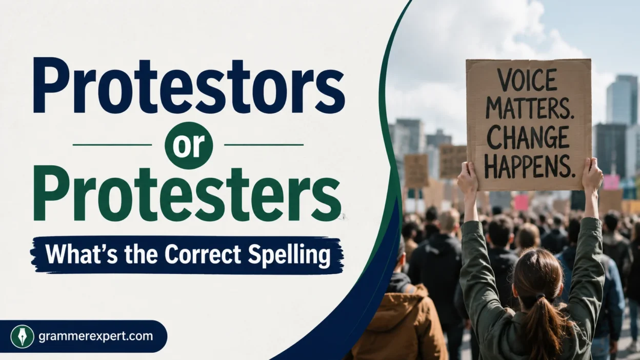 Protestors or Protesters What’s the Correct Spelling