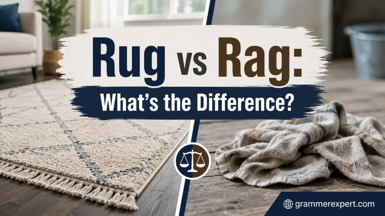Rug vs Rag What’s the Difference?