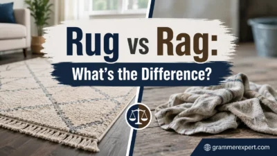 Rug vs Rag What’s the Difference?