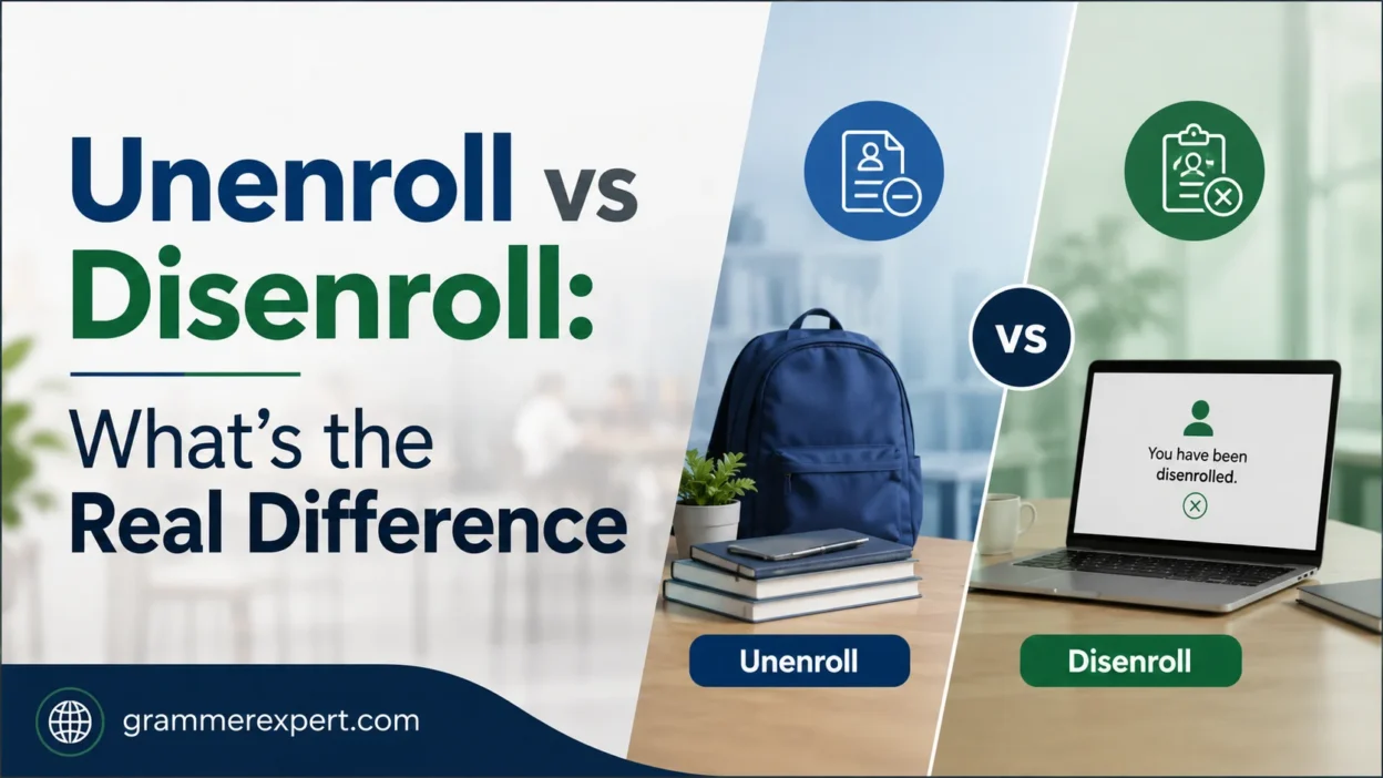 Unenroll vs Disenroll: What’s the Real Difference