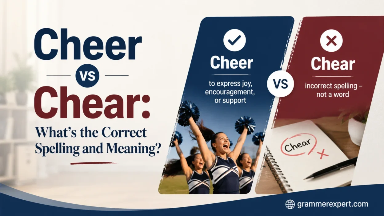Cheer vs Chear: What’s the Correct Spelling and Meaning?