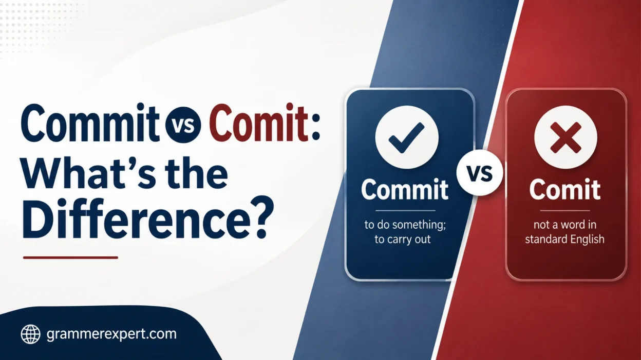 Commit vs Comit: What's the Difference?