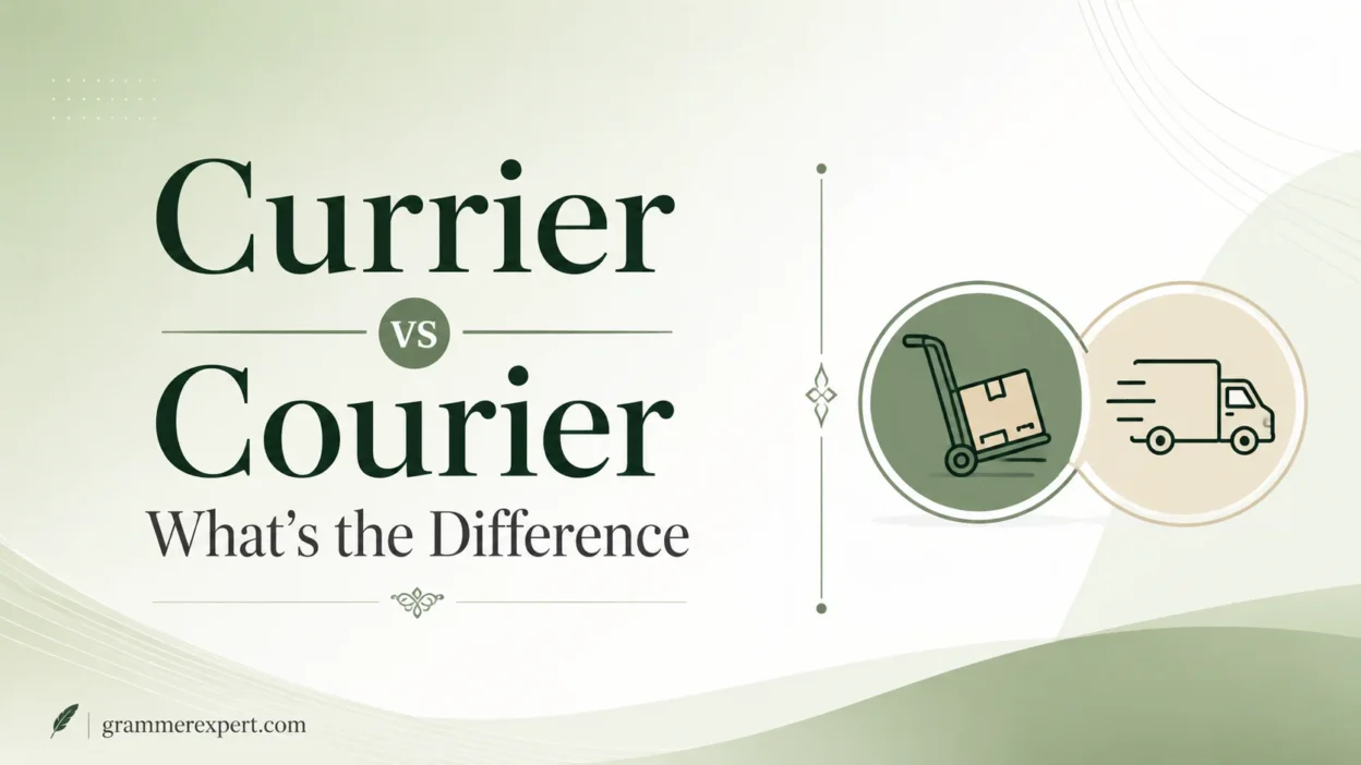 Currier vs Courier What's the Difference