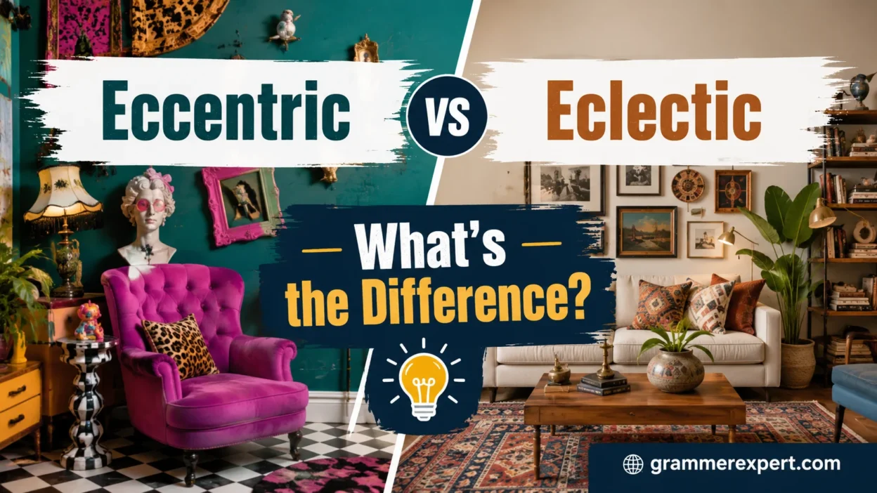 Eccentric vs Eclectic: What's the Difference?