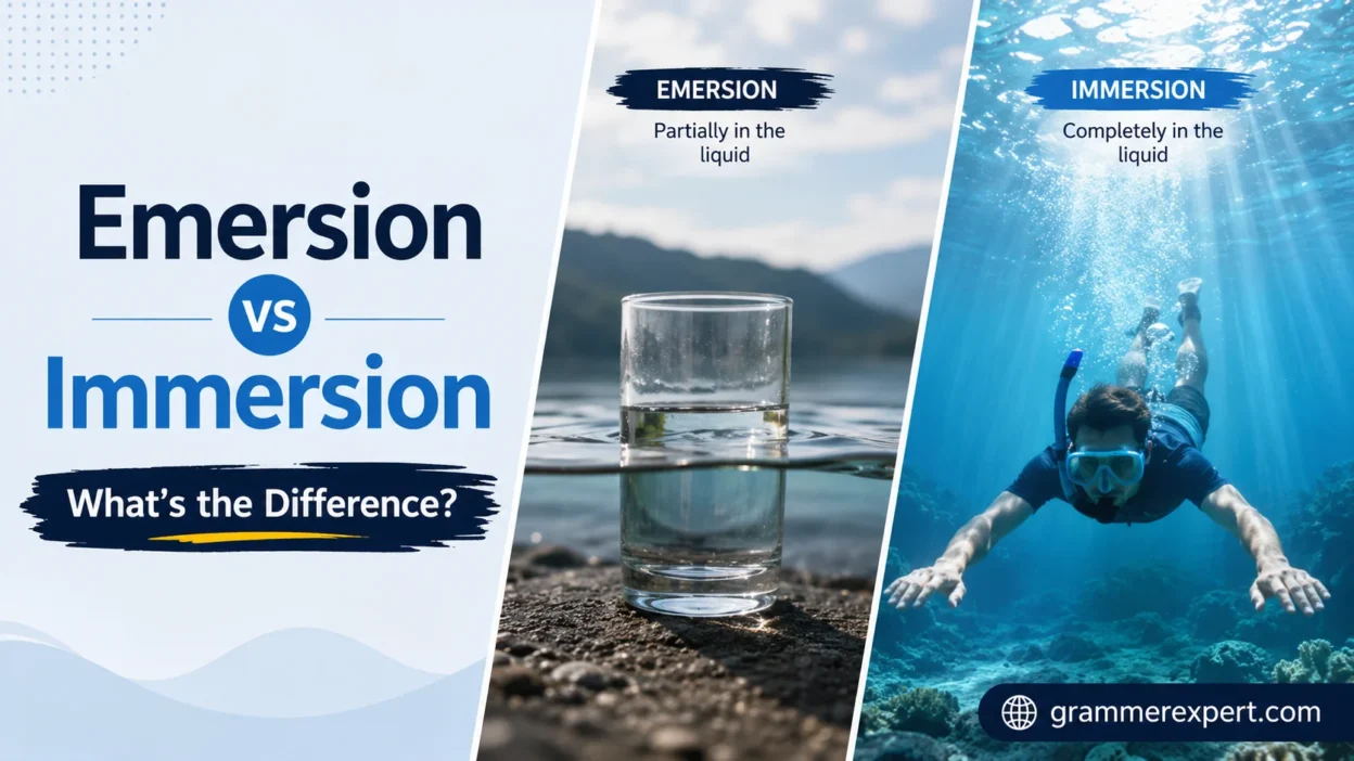Emersion vs Immersion What's the Difference? 