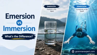 Emersion vs Immersion What's the Difference? 