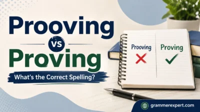 Prooving vs Proving What's the Correct Spelling?