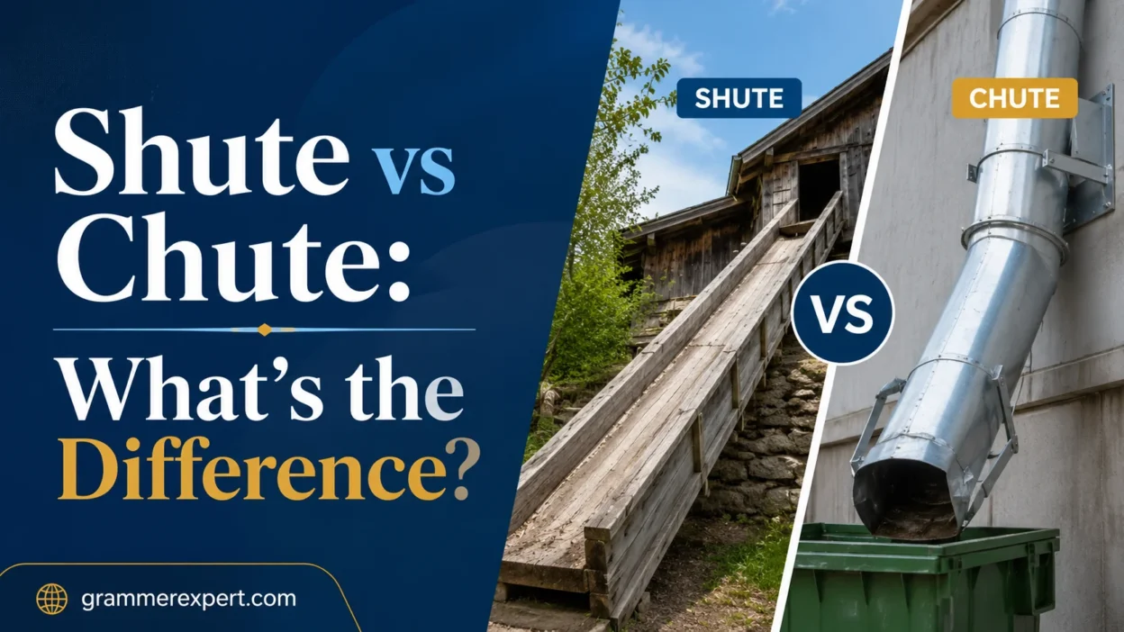 Shute vs Chute: What’s the Difference?