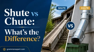 Shute vs Chute: What’s the Difference?