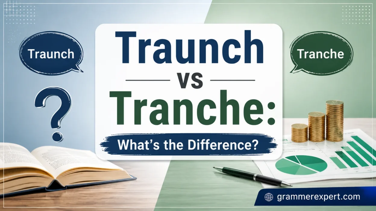 Traunch vs Tranche: What's the Difference?