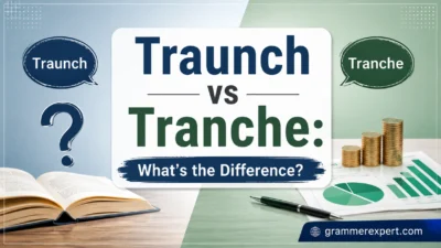 Traunch vs Tranche: What's the Difference?