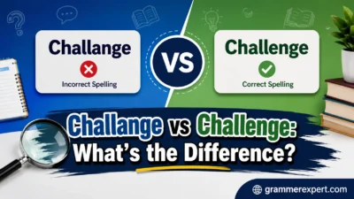 Challange vs Challenge: What’s the Difference?