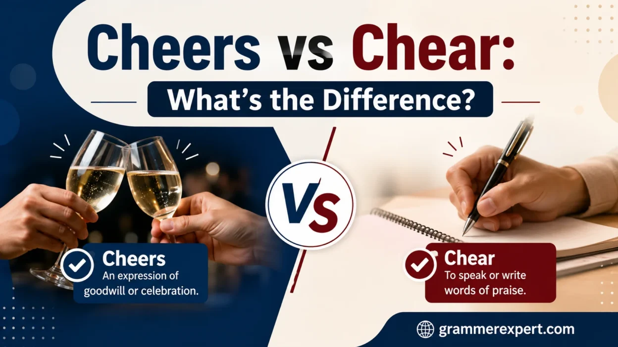 Cheers vs Chear: What's the Difference?