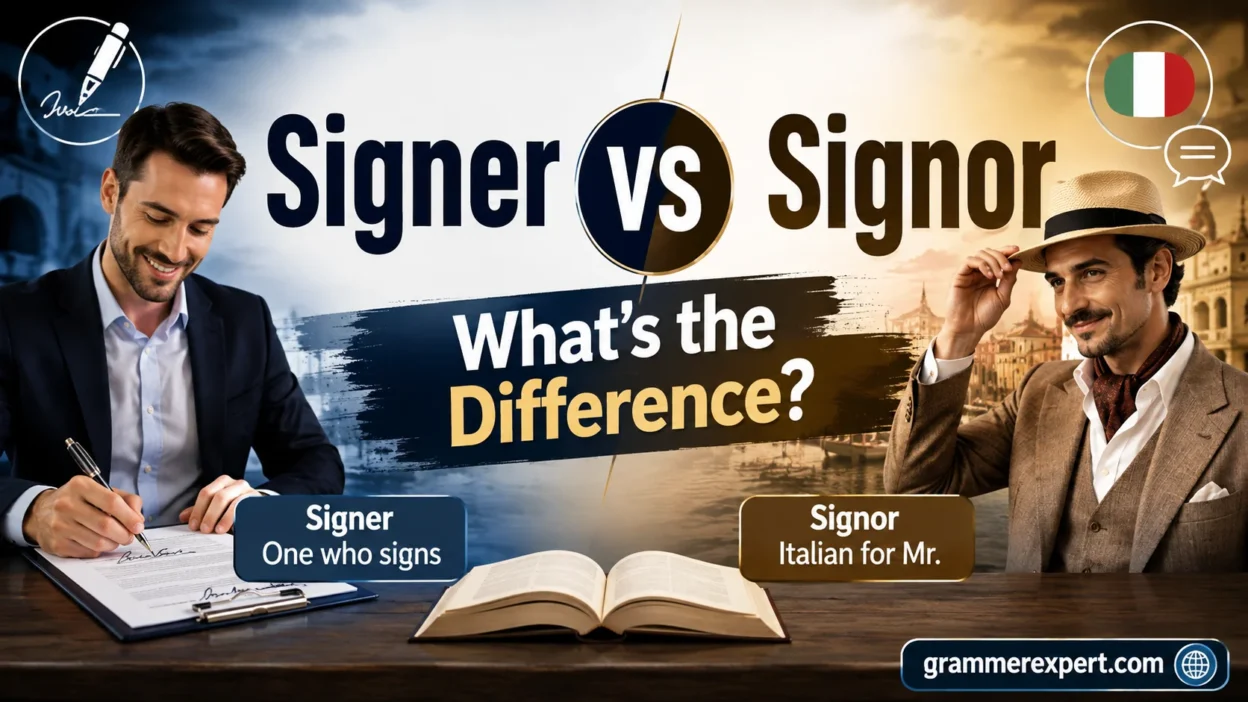 Signer vs Signor: What’s the Difference?