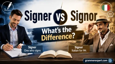 Signer vs Signor: What’s the Difference?