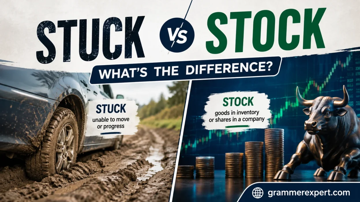 Stuck vs Stock: What’s the Difference?