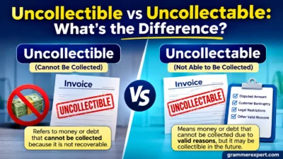 Uncollectible vs Uncollectable: What’s the Difference?